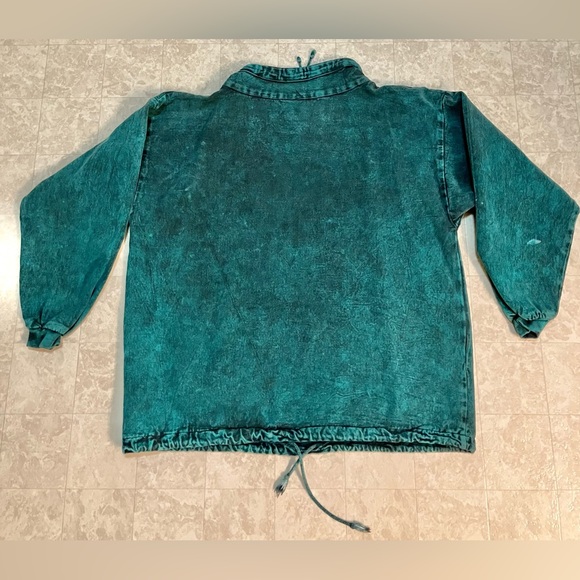 1980s Phoenix Sportswear Sweatshirt Unisex S/M Green Acid Wash California USA - Picture 15 of 15